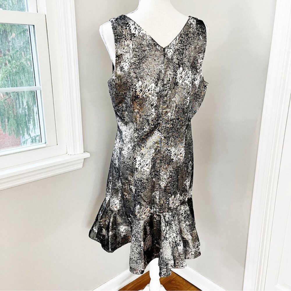 NEW Natori Metallic Jacquard Sleeveless Dress Size 14